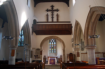 The interior looking east March 2012